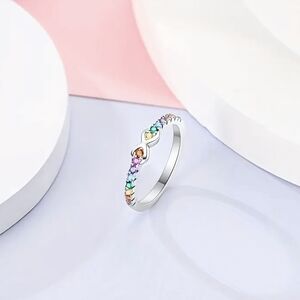 NEW- Pretty Multicolor Infinity Ring